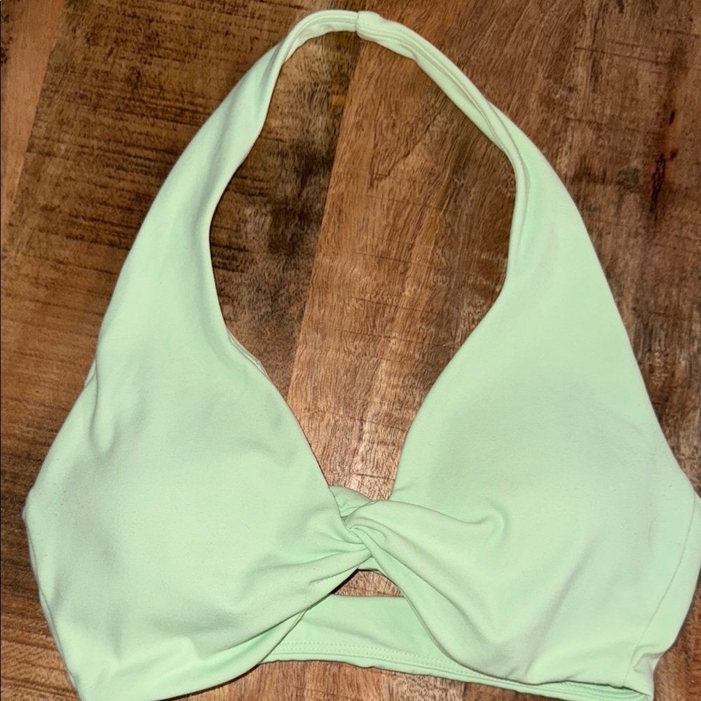 BuffBunny Twisted Halter- honey dew